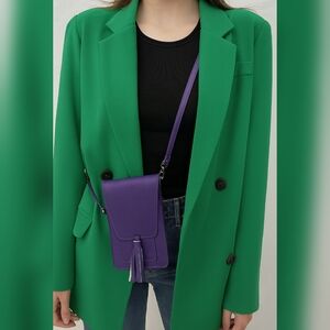 K. Carroll Accessories Harper Crossbody Purple Phone Pouch